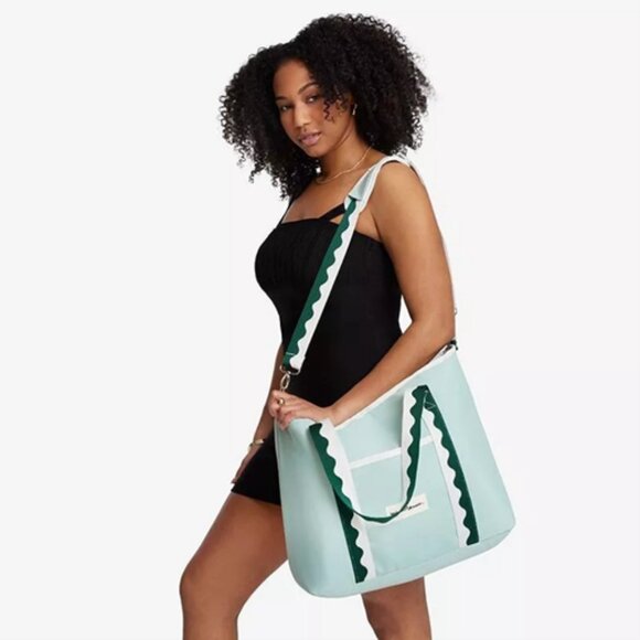 BUSINESS & PLEASURE CO. Cooler Tote Bag  Beach - RIVIE GREEN - New $99 Retail - Picture 3 of 6